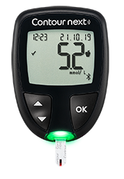 Contour Next smartLIGHT®,  fonction indicateur coloré des valeurs cibles : Dans la cible