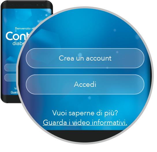Create an account screen