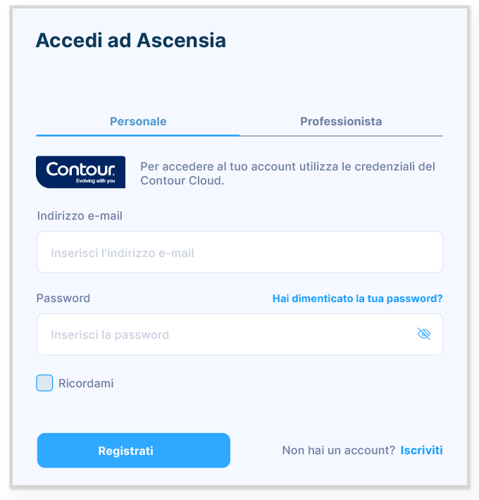 Glucocontro Login Screenshot