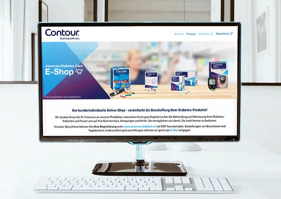Ascensia Fachpersonen E-Shop